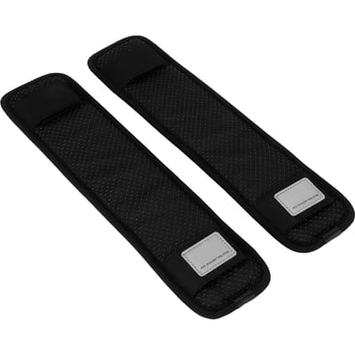 2 Stuks Infrarood Schouderband Pad Afneembare Rugzak Decompressie Riem Kussen Accessoire ZwartS Large black