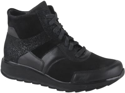 Durea 9745.688.1325-K dames veterboots sportief maat 38,5 (5,5) zwart