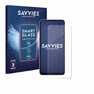 3 Stuks Savvies Screenprotector - geschikt voor Samsung Galaxy M05 - beschermfolie glas transparant