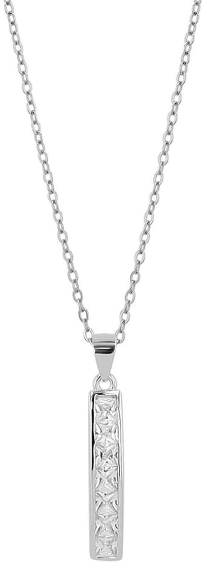 AKZENT Akzent damesketting met hanger "Lumina" aus 925 Sterlingzilver, gerhodineerd, duurzaam