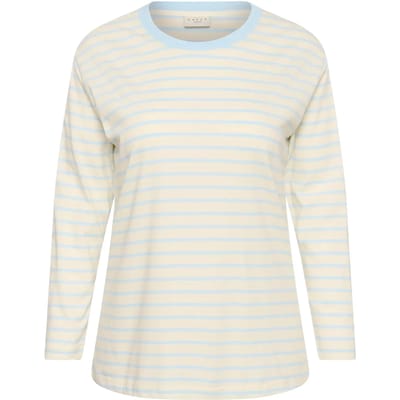 Dames-T-shirt met lange mouwen KAFFE Curve KCWinni