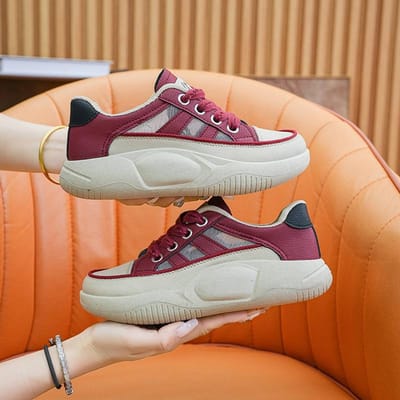 Lente Nieuwe Mode Dames Schoenen Zachte Zool Casual Veelzijdige Leren Sandalen Witte Schoenen 38 brown
