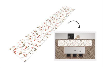 Keukenloper - Loper keuken - Patronen - Planten - Romantisch - Botanisch - 300x50 cm - Keukenloper vinyl