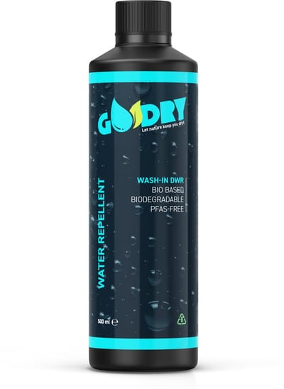 GoDry® Wash-In - impregneermiddelen - waterafstotend wasmiddel - 500ml - PFAS vrij - Bio based