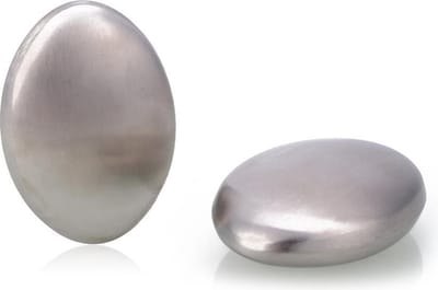 Scoby - RVS Zeep - Zeepsteen - Geurverwijderaar - Handen Wassen - Cadeau - Zilver