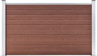 Tuinscherm Composiet Hekwerk Bruin 180x105 cm Privacy en Veiligheid