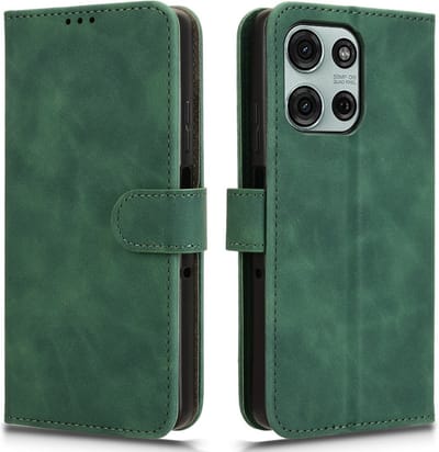 Coverup Hoesje - Geschikt voor Motorola Moto G75 Hoesje - Coverup Book Case - Groen
