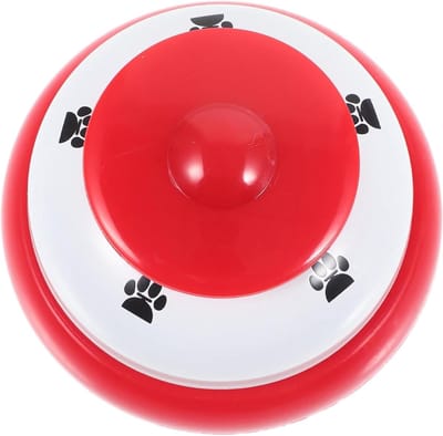 Huisdier Trainingsbel - Honden Deurbel - Zindelijkheid Leren - Drukknop Bediening - 7.8 x 7.8 x 5 cm - Diverse Kleuren