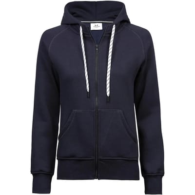 Tee Jays - Dames Fashion Hoodie met rits - Navy maat S