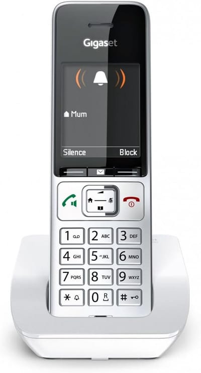 Draadloze Vaste Telefoon - DECT Extra Hoorn Zilverwit