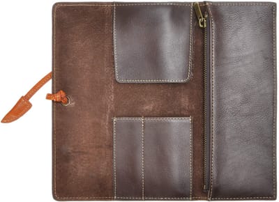 Dailygoody - Handgemaakte Lederen Pennenetui - Oprolbaar - Stijlvol en Functioneel - 20 x 9 cm - Geschikt voor Studenten - Cadeau Idee
