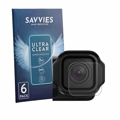 Savvies - Screenprotector voor GoPro Mission 1 Pro (Lens) - Folie Beschermfolie transparant 6 Stuks