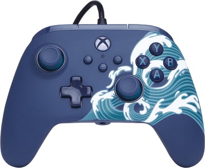 PowerA Advantage Bedrade Controller - Xbox Series X|S - Aqua Wave - 3m USB-kabel