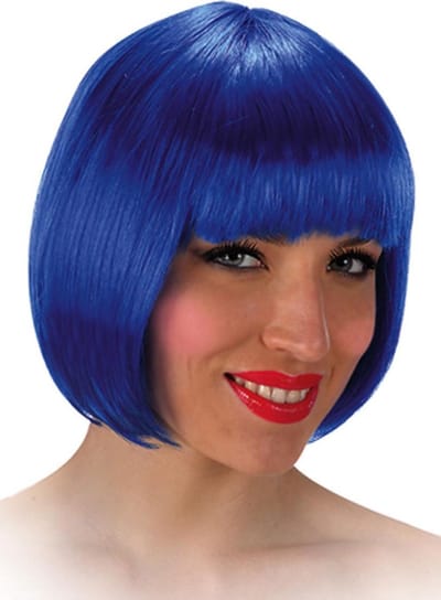 Partychimp - Pruik - Lovely - Blauw