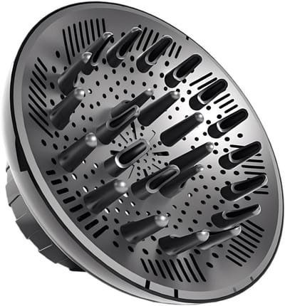 Diffuser Attachment voor Haardroger, Universele Accessoire voor Krullend of Golvend Haar, Maximaal Volume Zonder Frizz, Zwart
