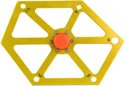 - Zeshoek Hexagon Liniaal - Tafelzaag - Multi-Angle Meten Tool - Zaag Hoek Finder - Gauge - gradenboog - Hellingmeter - Hoek Gereedschap - Geschikt voor - Aluminium - Color of model.