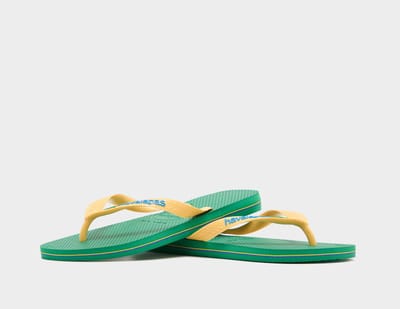 Havaianas Brasil Logo Slippers en Sandalen Dames - Groen - Maat 41/42 - Plastic