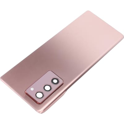 Vervangingsset voor Galaxy Z Fold 2 5G F916 Telefoon Achterkant Glazen Cover en Voorzijde Glas Buitenscherm rosé gouden kleur