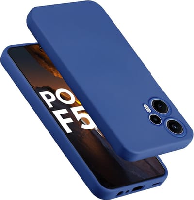 Cadorabo Hoesje geschikt voor Xiaomi Poco F5 in LIQUID BLAUW - Beschermhoes gemaakt van flexibel TPU silicone Case Cover