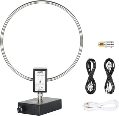 Draagbare Actieve Korte Golf Ringantenne voor Radioamateurs SW MW