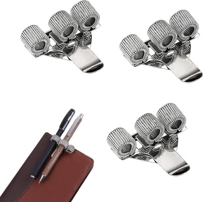 Set van 3 metalen pennenhouders voor kantoor, laptop en clipboard - ideaal voor verpleegkundigen en studenten