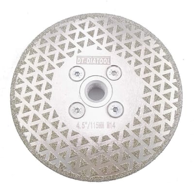 Diamantschijf 115 mm x M14 voor harde tegels, keramiek, porselein, graniet en marmer
