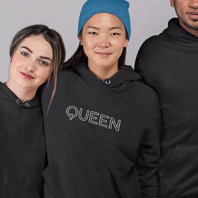 King / Queen Hoodie Origin (Queen - Maat XXL) | Koppel Cadeau | Valentijn Cadeautje voor hem & haar