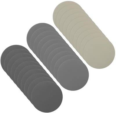 Dailygoods - Slijpschijf Haak Ring Diameter 7 cm 1200/2000/3000 Korrel Zonder Gat Nat Droog Glaspapier Siliciumcarbide - (Toepassingen: Polijsten Hout Metaal) 30 stuks