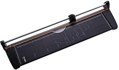 Papiersnijder Guillotine - Schuifsnijder Vellensnijder - Papier Snel Snijden - Robuust Metalen Ontwerp - A2 Formaat - Zilverkleurig