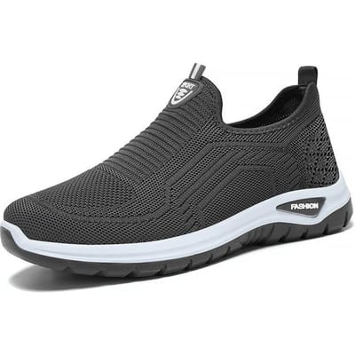 Chaussures Chaussures d'été pour hommes Chaussures simples Temu Chaussures pour hommes Chaussures décontractées respirantes Portant des chaussures de papa 44 gray