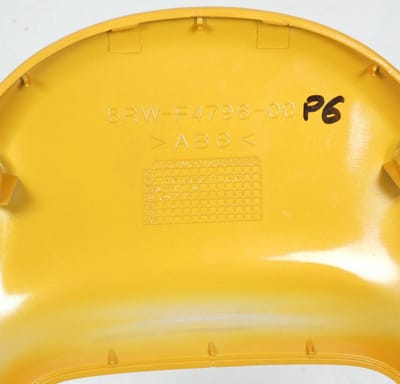 Cache poignée passager pour scooter Yamaha 50 JogR 5RW-F4796-00-P6 Jaune Neuf