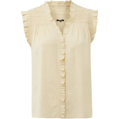 Vrouwenblouse Mexx Linen Mix Slub