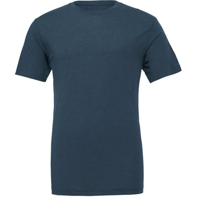 Bella+Canvas Unisex Triblend Crew Neck T-Shirt CV3413 - Steel Blue Triblend (Heather) - XL