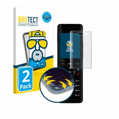 BROTECT - Screenprotector voor AVM Fritz!Fon X6 Black - Folie Beschermfolie matte volledig dekking 2 Stuks