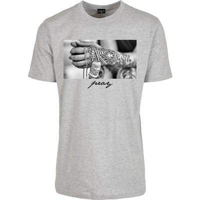 Mister Tee - Pray 2.0 Heren Tshirt - 3XL - Wit