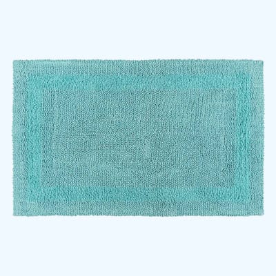 Homescapes XXL badmat aqua 70x120 cm gemaakt van 100% katoen