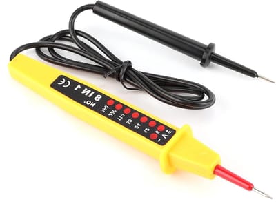 Spanningstester - Elektrische Tester - Elektrische Werkzaamheden - 8-in-1 Multifunctioneel - 6V-380V - Grijs