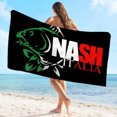 Nash Vis Handdoek Microvezel Strandhanddoek Absorberend Sneldrogend Zacht Yoga Zwemmen Resort Bergbeklimming Handdoek W50*H100(CM)