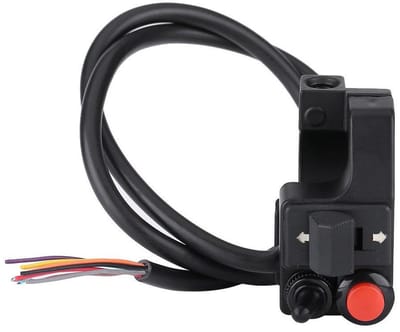Allecto - Universele Schakelaar - Drukknop - Waterdicht en Duurzaam - 22 mm Handlebar - Voor Motor - Aluminium - 1 Positie