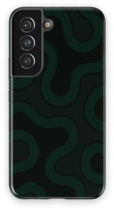 DripCase Motion Flow Tough Hoesje Samsung Galaxy S22 | Backcover met Mag | Trendy Design | Valbescherming | Dark Drift