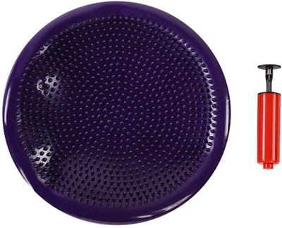 Dailygoods- Evenwichtskussen Dubbelzijdige Massage - Balansbord - Balanstrainer - Yoga Pad - Pilates Kussen - Inclusief Luchtpomp - Balanskussen