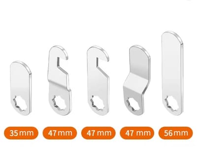 Brievenbus sluitlippen – Set van 5 stuks - Lang