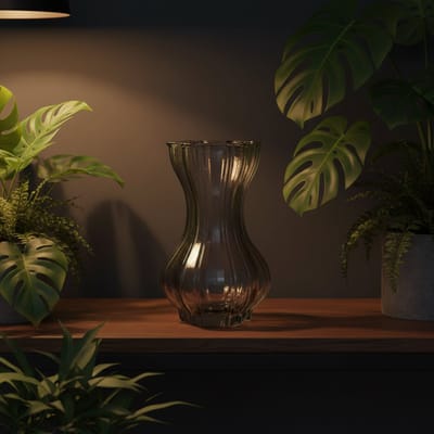 House of Nature Vaas Flin Fion grijs 25cm