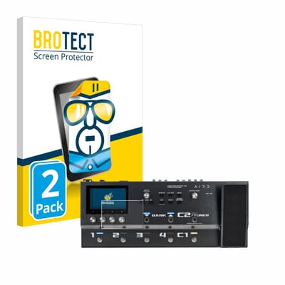 BROTECT - Screenprotector voor Boss GX-100 - Folie Beschermfolie transparant 2 Stuks