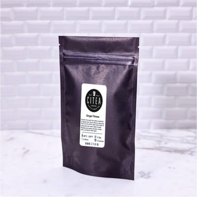 Ginger Fitness – Kruidenthee | Munt, Gember, Citroengras, Appel, Groene Paprika, Wortel, Olijvenblad | 90g Losse Thee
