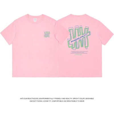 Haut Blanc Imprimé Marque Populaire Cool à Manches Courtes pour Femmes T-shirt d'Été Ample en Pur Coton à Manches Courtes Ins 3XL white