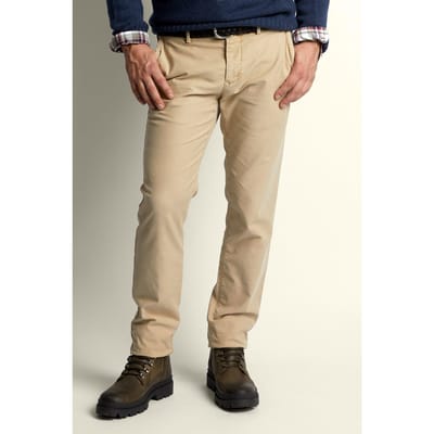 River Woods Slim Fit Cotton Chino Coyote Size: 50 | Chinos Outlet | Heren |