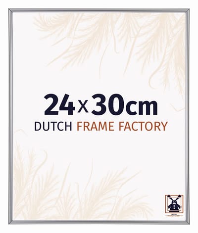 Fotolijst 24x30 cm - Kunststof - Zilver Hoogglans - Angers