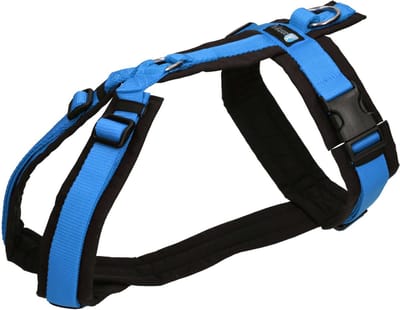 AnnyX Hondentuig - Y-tuig - Blauw/Zwart - maat XS - Borstomvang 43-52cm - Gewicht hond 6 -12 kg