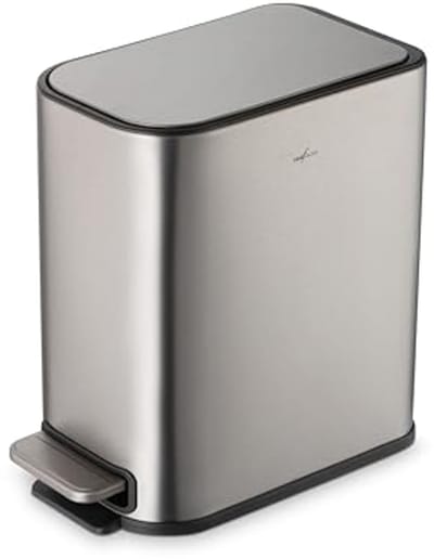 Kleine Pedaalemmer 5L van Roestvrij Staal met Zacht Sluitend Deksel voor Keuken of Badkamer